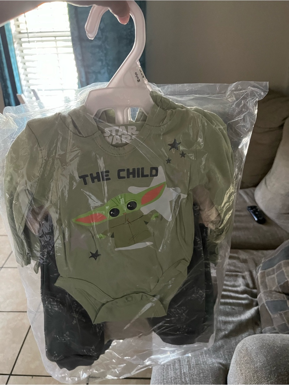 Star Wars Olive Green 'The Child' Baby Bodysuit